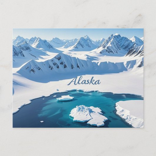 alaska uitzicht briefkaart (Voorkant)