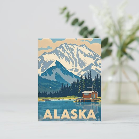 alaska-uitzicht briefkaart (Staand voorkant)