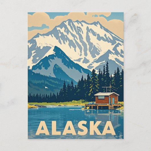 alaska-uitzicht briefkaart (Voorkant)