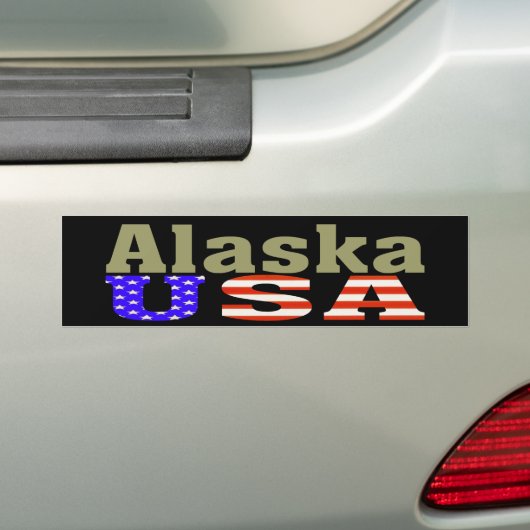 Alaska USA! Bumpersticker (Op auto)