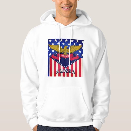 Alaska USA Flag Hoodie (Voorkant)