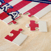 Alaska USA Flag Legpuzzel (Zijkant)