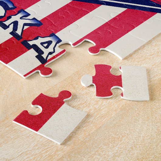 Alaska USA Flag Legpuzzel (Zijkant)