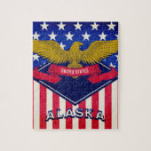 Alaska USA Flag Legpuzzel (Verticaal)