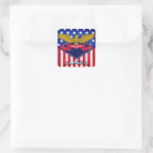 Alaska USA Flag Vierkante Sticker (Tas)