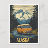 Alaska USA Vintage Illustration Travel Briefkaart (Voorkant)