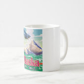 Alaska USA vintage poster. Koffiemok (Voorkant rechts)