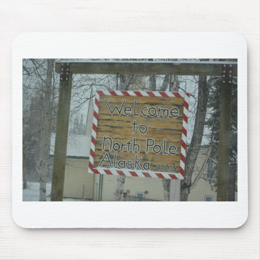 Alaska van de Arctica van het Weer van de sneeuw Muismat (Voorkant)