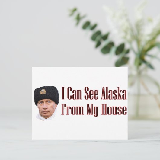Alaska van mijn huis briefkaart (Staand voorkant)