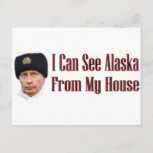 Alaska van mijn huis briefkaart