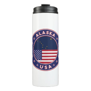 Alaska, Verenigde Staten, Alaska t-shirt, Alaska s Thermosbeker