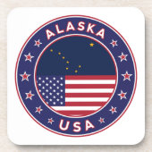 Alaska, Verenigde Staten Bier Onderzetter (Voorkant)