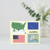 Alaska, Verenigde Staten Briefkaart (Staand voorkant)