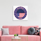 Alaska, Verenigde Staten Canvas Afdruk (Insitu (Woonkamer))