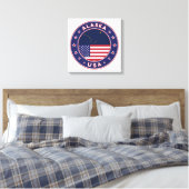 Alaska, Verenigde Staten Canvas Afdruk (Insitu (Slaapkamer))
