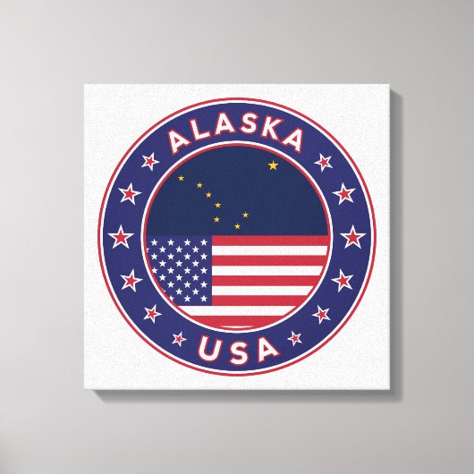 Alaska, Verenigde Staten Canvas Afdruk (Voorkant)