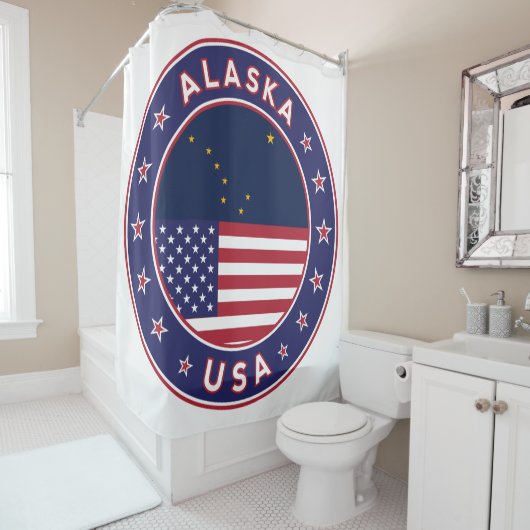 Alaska, Verenigde Staten Douchegordijn (In situ)
