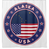 Alaska, Verenigde Staten Douchegordijn (Voorkant)