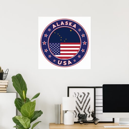 Alaska, Verenigde Staten Poster (Thuiskantoor)