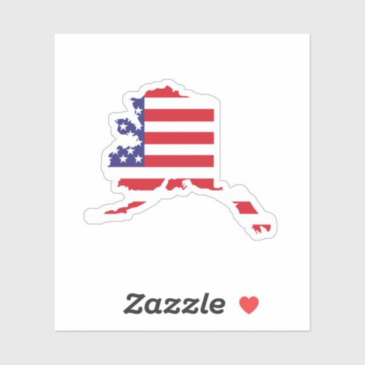 Alaska, Verenigde Staten Sticker (Vel)