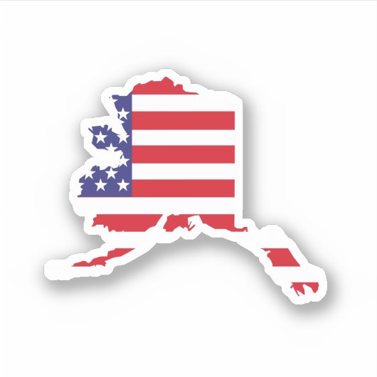 Alaska, Verenigde Staten Sticker (Voorkant)