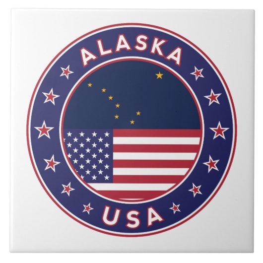 Alaska, Verenigde Staten Tegeltje (Voorkant)