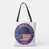 Alaska, Verenigde Staten Tote Bag (Achterkant)