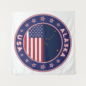Alaska, Verenigde Staten Wandkleed (Voorkant (horizontaal))