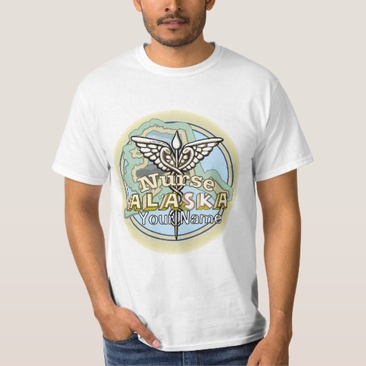 Alaska Verpleegster Caduceus T-shirt (Voorkant)