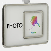 Alaska Verzilverd Omlijst Ornament (Rechts)