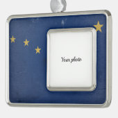 Alaska Verzilverd Omlijst Ornament (Links)