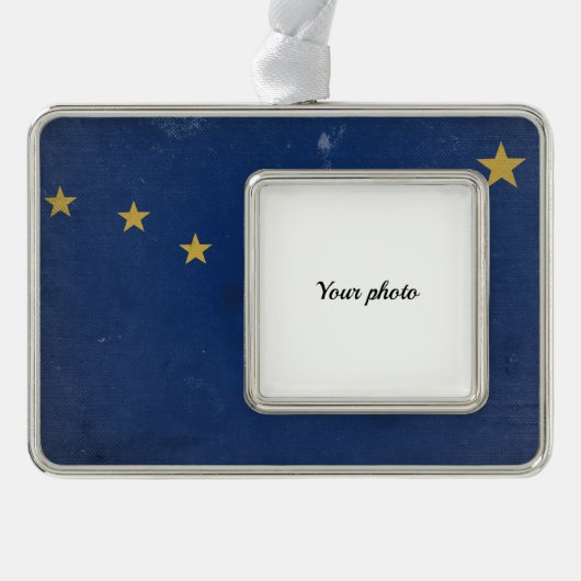 Alaska Verzilverd Omlijst Ornament (Voorkant)