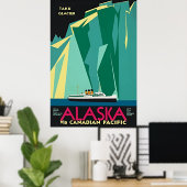 Alaska via Canadese Pacific - Taku Glacier Poster (Thuiskantoor)