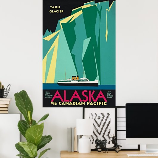 Alaska via Canadese Pacific - Taku Glacier Poster (Thuiskantoor)