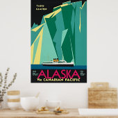 Alaska via Canadese Pacific - Taku Glacier Poster (Keuken)