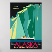 Alaska via Canadese Pacific - Taku Glacier Poster (Voorkant)