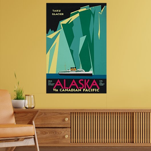 Alaska via Canadian Pacific - Taku-gletsjer Poster (Woonkamer 2)