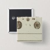 Alaska Vierkante Button 5,1 Cm (Voorkant /achterkant)