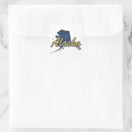 Alaska Vierkante Sticker (Tas)