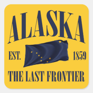 Alaska Vierkante Sticker