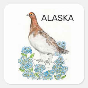 Alaska Vierkante Sticker
