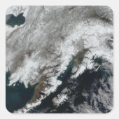 Alaska Vierkante Sticker (Voorkant)