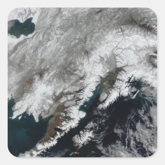 Alaska Vierkante Sticker (Voorkant)