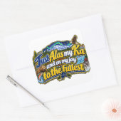 Alaska vierkante sticker (Envelop)