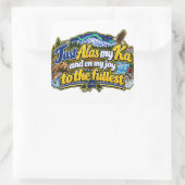 Alaska vierkante sticker (Tas)