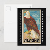 Alaska - Vintage Bald Eagle Briefkaart (Voorkant / Achterkant)