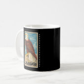 Alaska - Vintage Bald Eagle Koffiemok (Voorkant links)