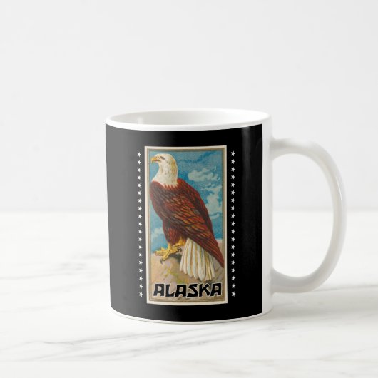 Alaska - Vintage Bald Eagle Koffiemok (Rechts)