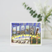 Alaska Vintage Big Letters Briefkaart (Staand voorkant)