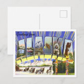Alaska Vintage Big Letters Briefkaart (Voorkant / Achterkant)
